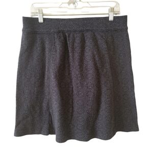 NWT Dakini Gray Cotton Knit Skirt Size Large